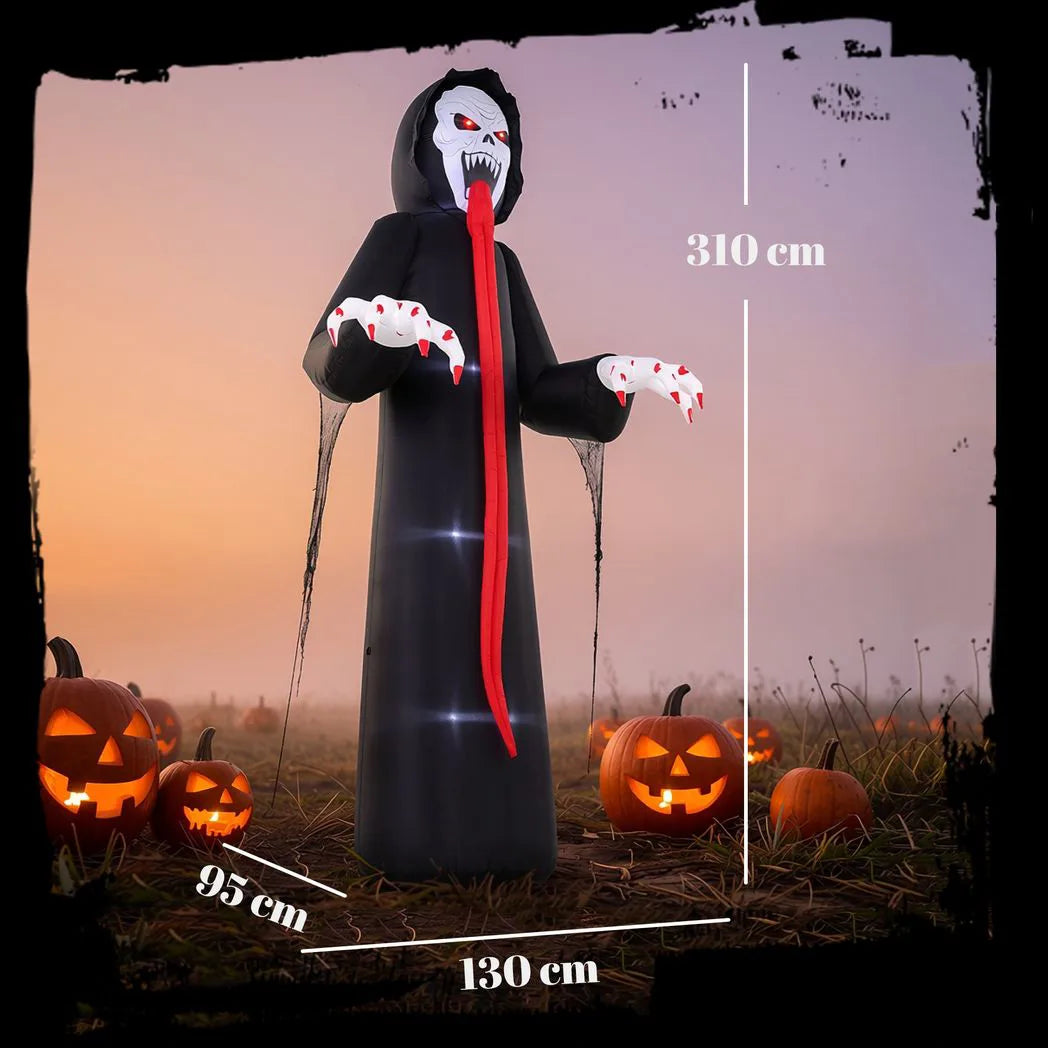 Outsunny 10 FT Halloween Inflatable Skeleton