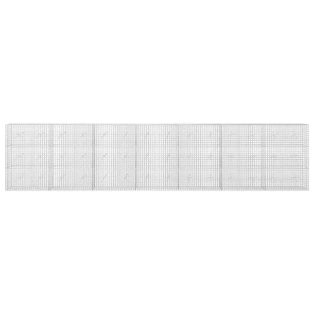 vidaXL Gabion with 3.5 mm Wire and 5x5 cm Mesh 700x20x150 cm