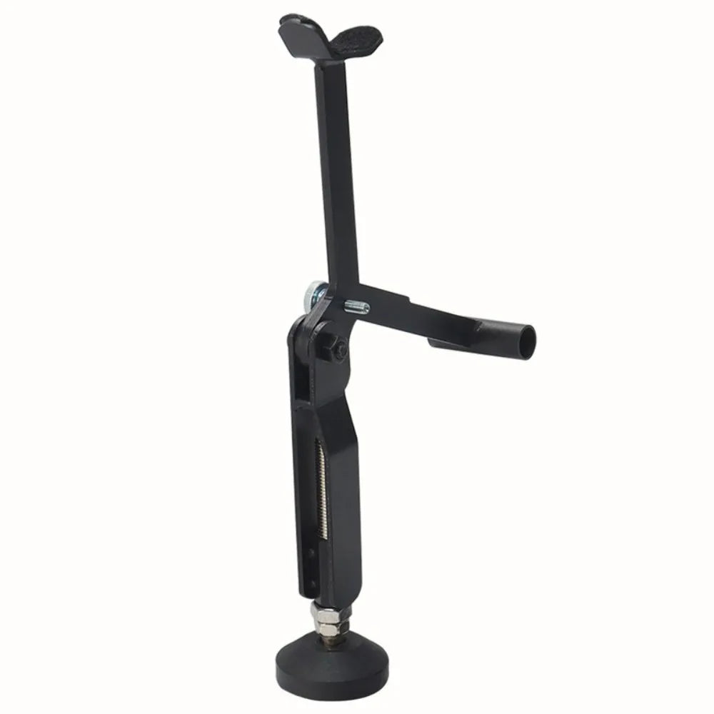Portable Motorcycle Wheel Lift Stand for Front and Rear Wheels – Foldable Lever Design, Black