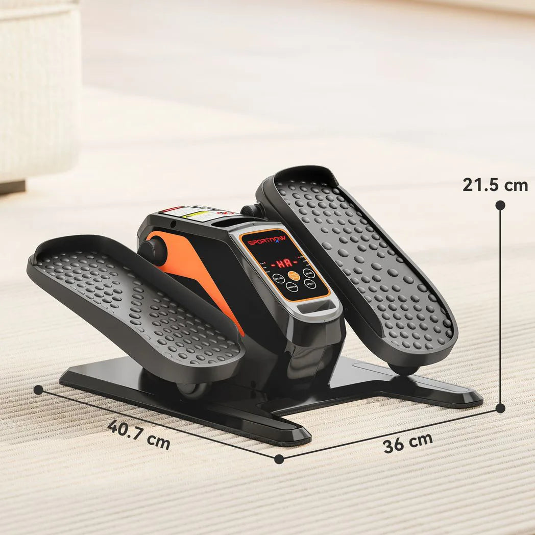 SPORTNOW Under Desk Elliptical Machine with 12 Speeds, LED Monitor & Remote Control – Electric Seated Pedal Exerciser