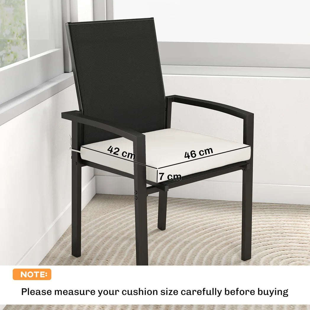 Outsunny Set of 6 Outdoor Seat Cushions with Machine Washable Cover