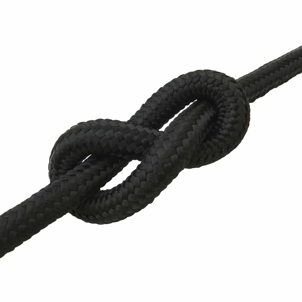 vidaXL Multipurpose Utility Rope 50 mm 5 m Black PP 15000 kg Max Load