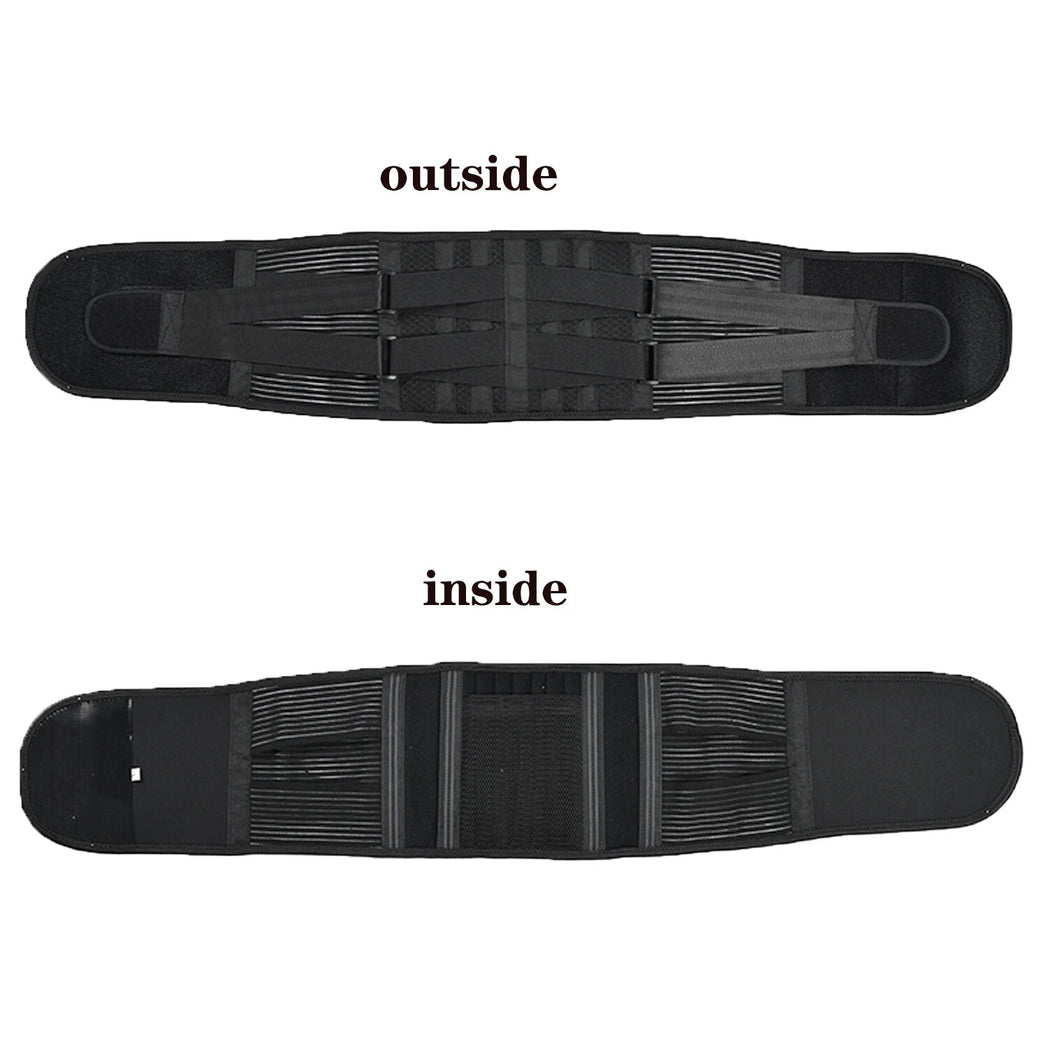 Adjustable Lower Back Brace Lumbar Support Waist Belt For Men Women Pain Relief Waist Belt L Size (US Logistics only For USPS.TK/TMEU only For self-pickup)