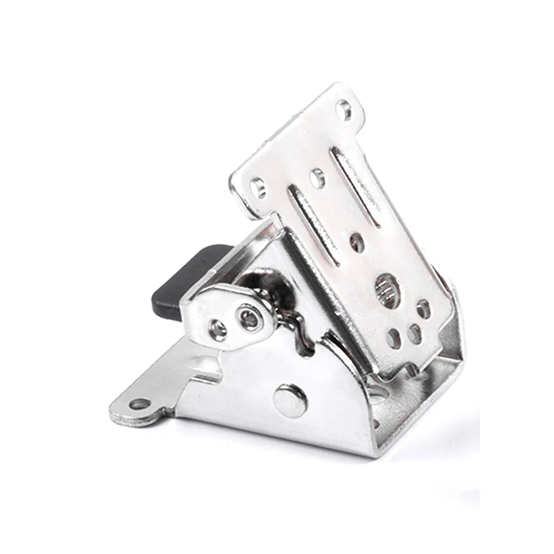 4 x Folding Table & Chair Leg Hinges – 90 Degree Self-Locking Cold-Rolled Steel Support Brackets, Silver