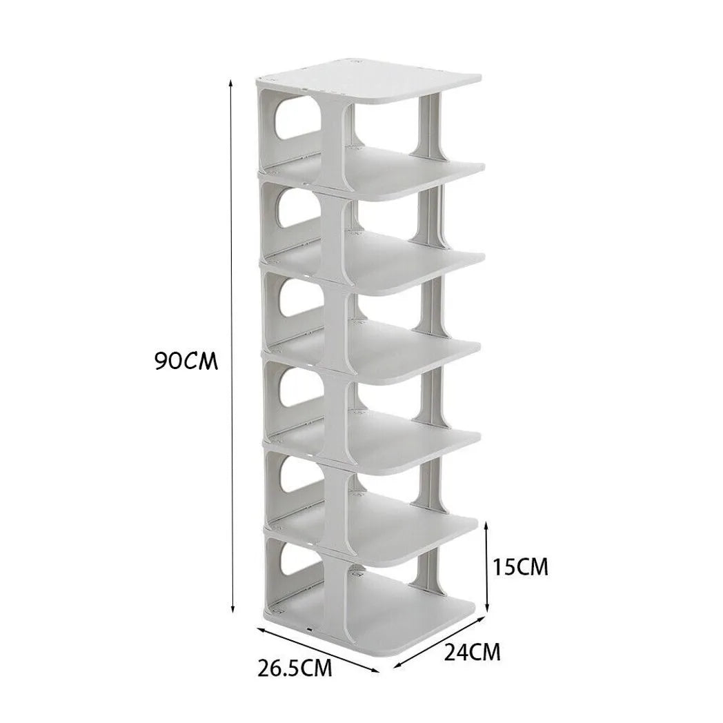 7Tier Shoe Rack Tall Storage Shelf Unit Cabinet Home Organiser Footwear Stand