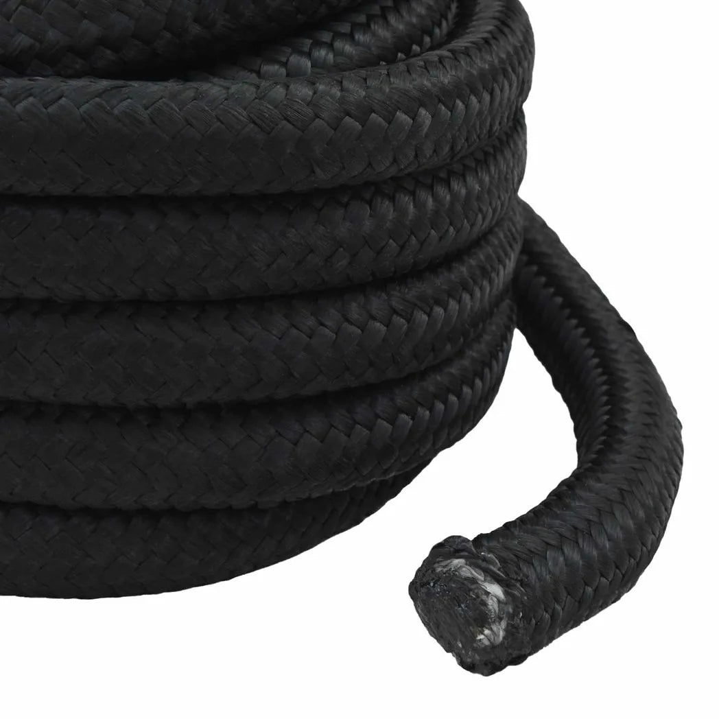 vidaXL Multipurpose Utility Rope 50 mm 5 m Black PP 15000 kg Max Load