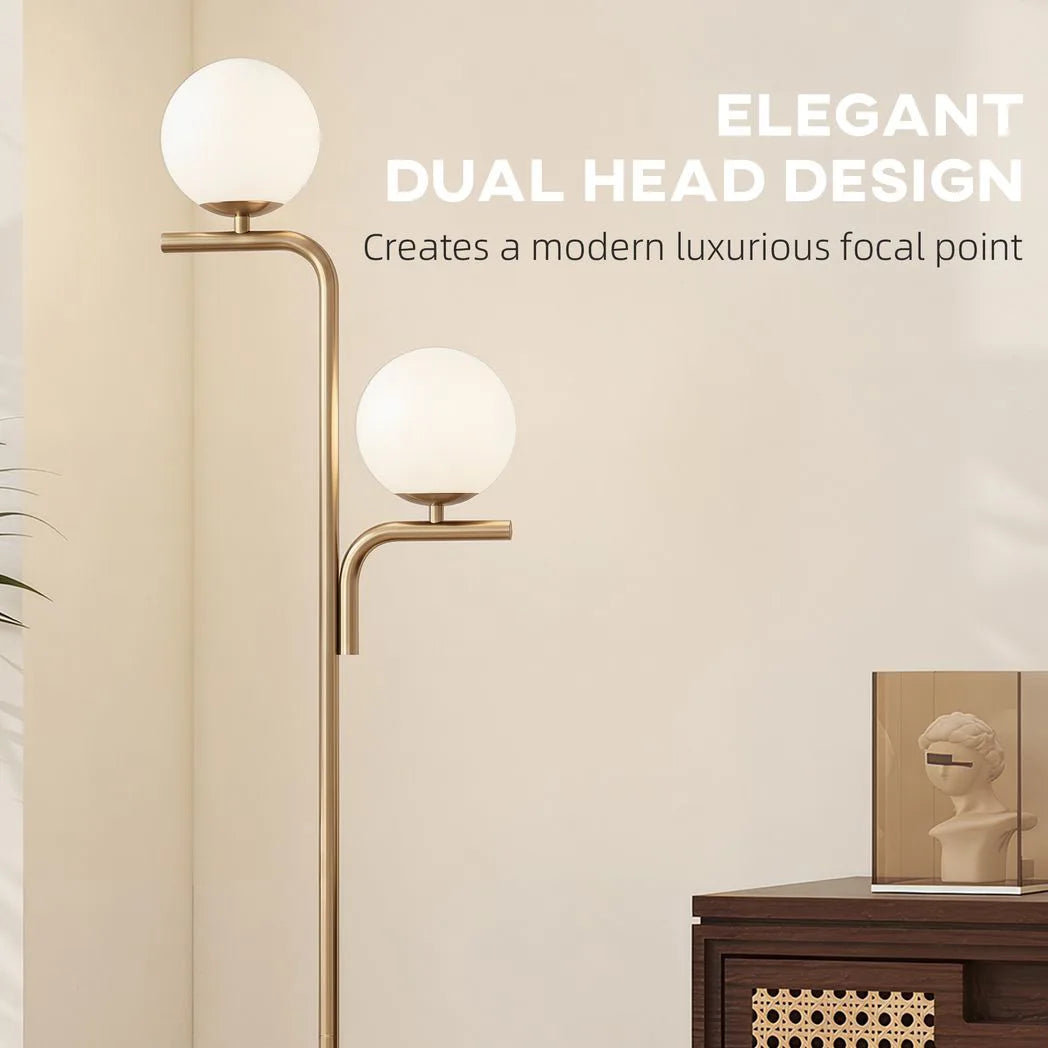 HOMCOM LED Floor Lamp, Modern Standing Lamp with 3 Colour Temperatures