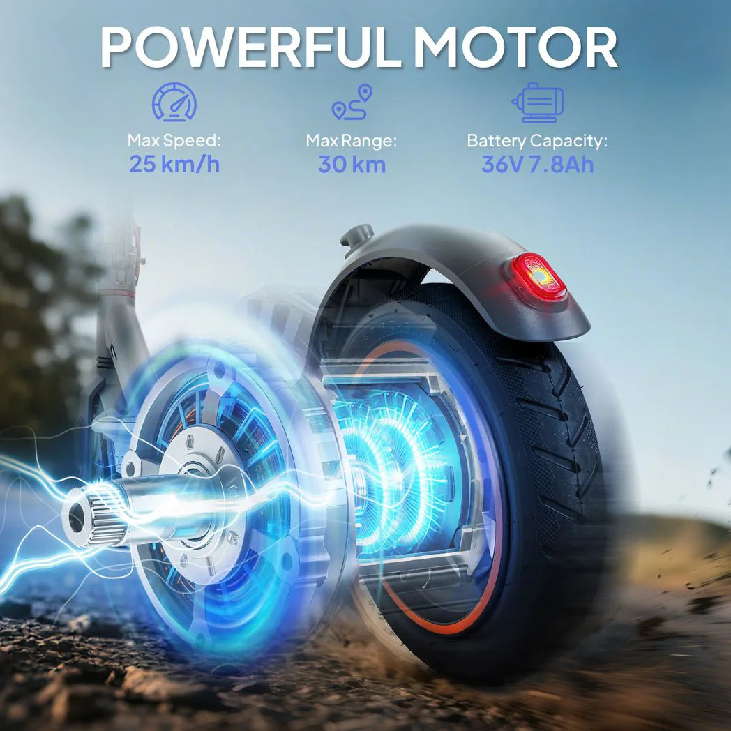 SPORTNOW Foldable Electric Scooter with 350W Motor, 25km/h Top Speed & Dual Brakes – Adult Commuter E-Scooter