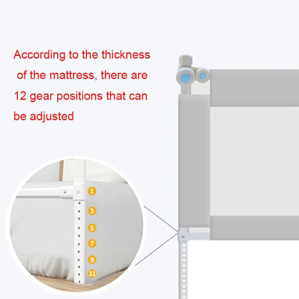 NEW 200cm Bed Safety Guard Folding Child Toddler Bed Rail Safety Protection Guard UK