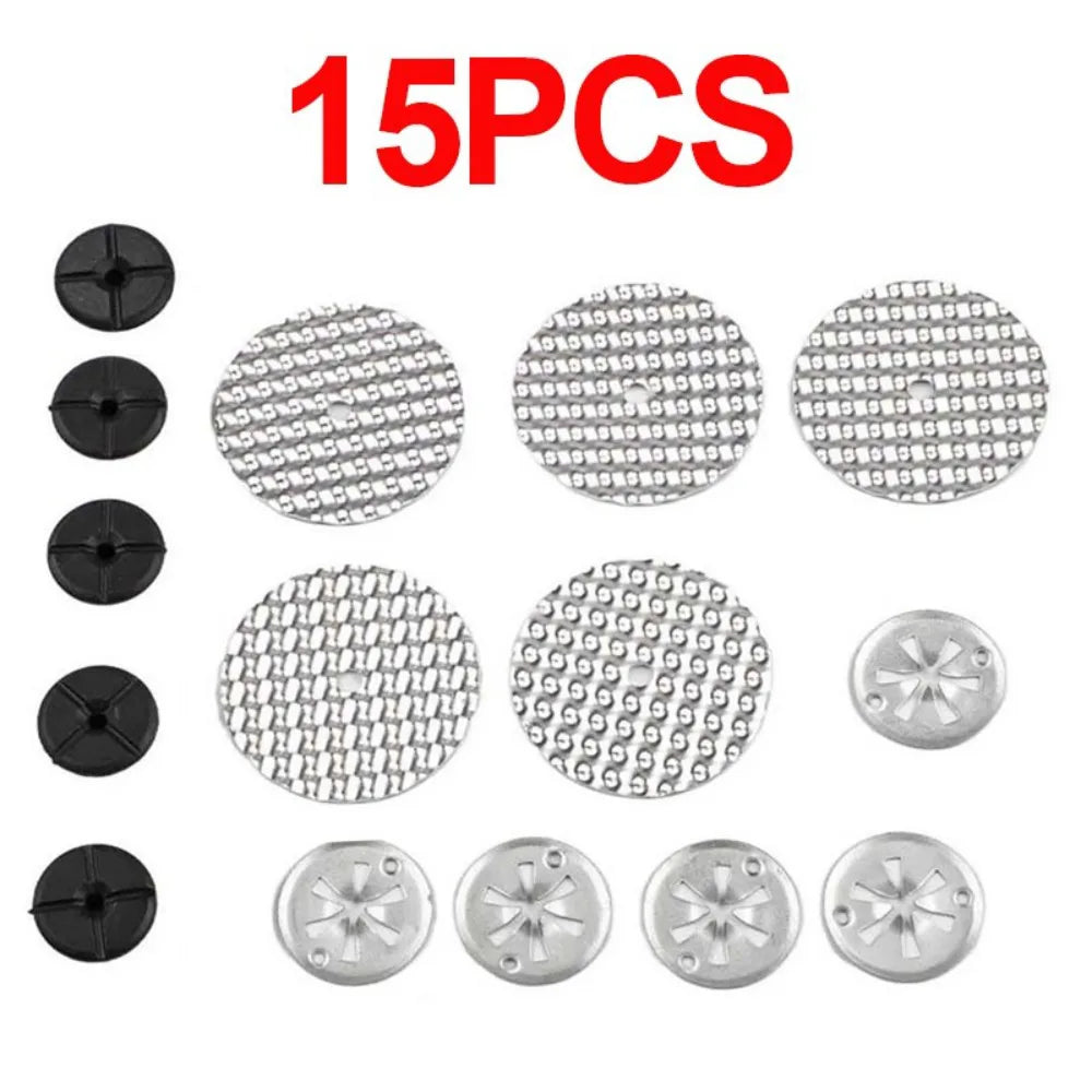 Heat Shield Repair Kit, 15-Piece Metal Exhaust Heat Shield Fixing Set – OEM N90796501, Silver