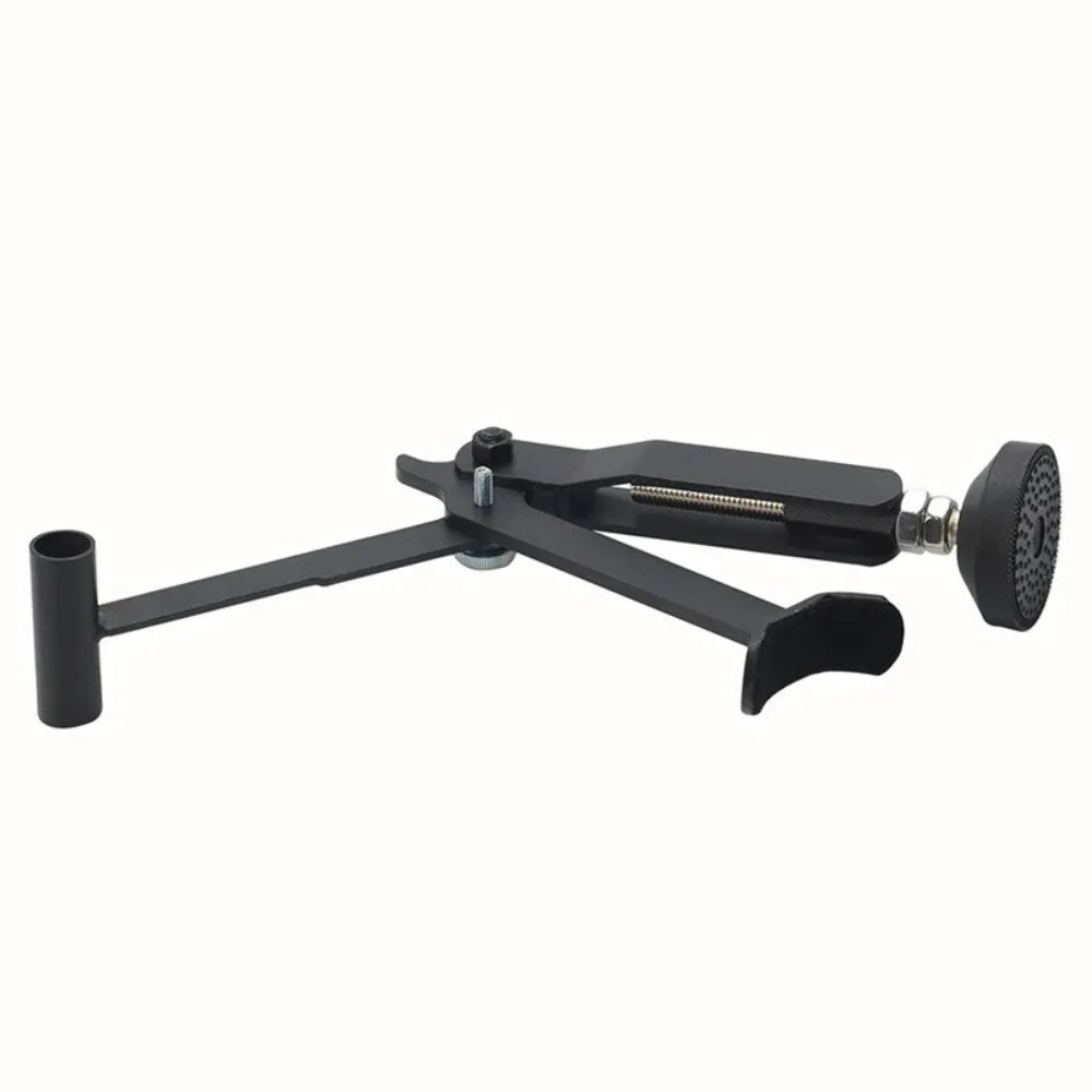 Portable Motorcycle Wheel Lift Stand for Front and Rear Wheels – Foldable Lever Design, Black
