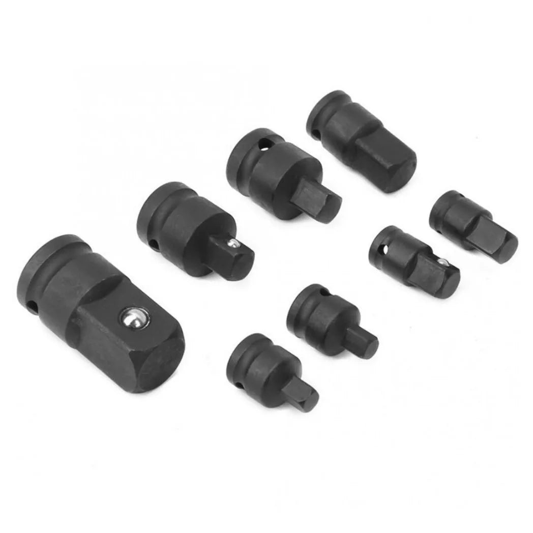 8-Piece Impact Socket Adaptor Set – Chrome Molybdenum Steel Reducers, 1/4, 3/8, 1/2 and 3/4 Inch