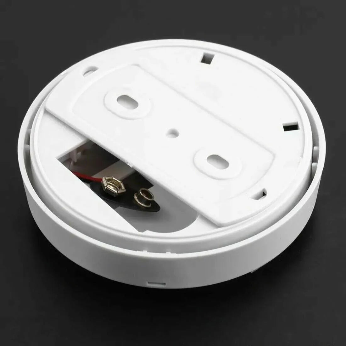 2 Pack Photoelectric Smoke Alarm Detectors with Test Button – Battery Included Home Fire Safety Sensors