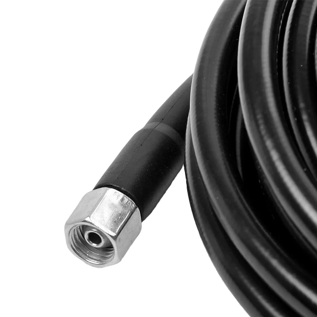 10m Replacement Pressure Washer Hose with M22 & M14 Connectors – Heavy Duty 5800 PSI PVC Jet Wash Pipe, Black