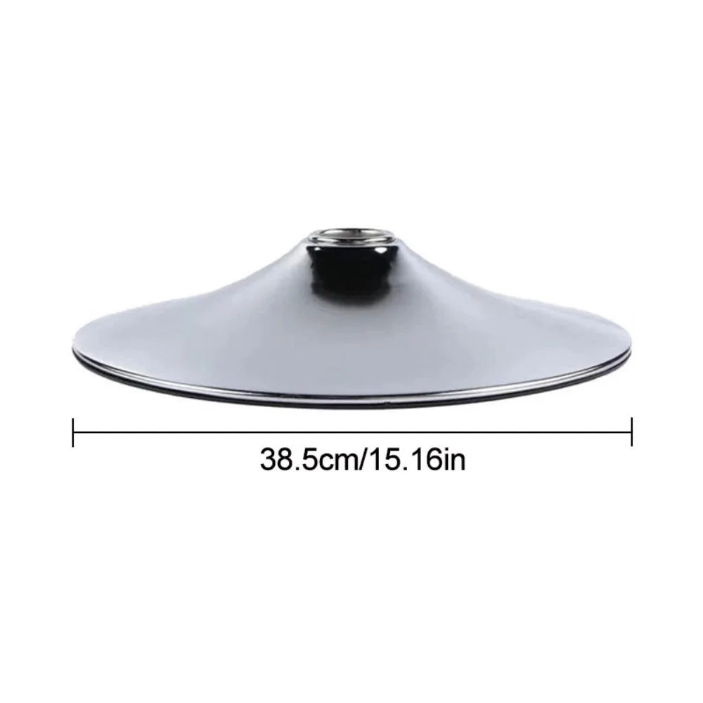 Replacement Aluminium Bar Stool Base, 38.5cm Round Swivel Mount Plate – Pub Stool, Gaming & Barber Chair Spare