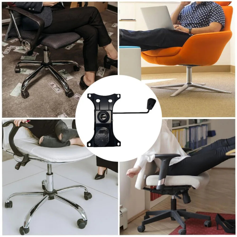 Replacement Office Chair and Stool Tilt Mechanism with Lock Lever and Base Plate – Repair Part, Medium
