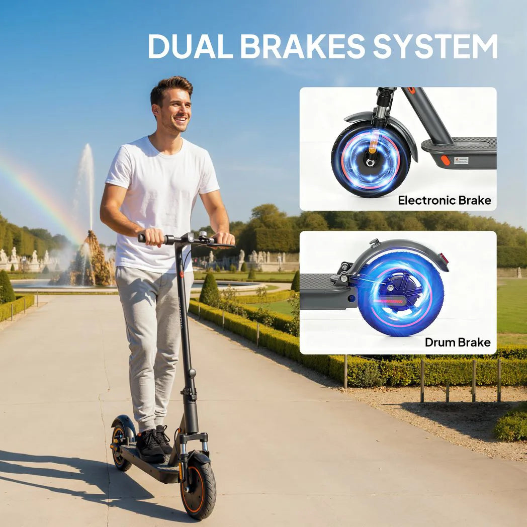 SPORTNOW Foldable Electric Scooter with 350W Motor, 25km/h Top Speed & Dual Brakes – Adult Commuter E-Scooter