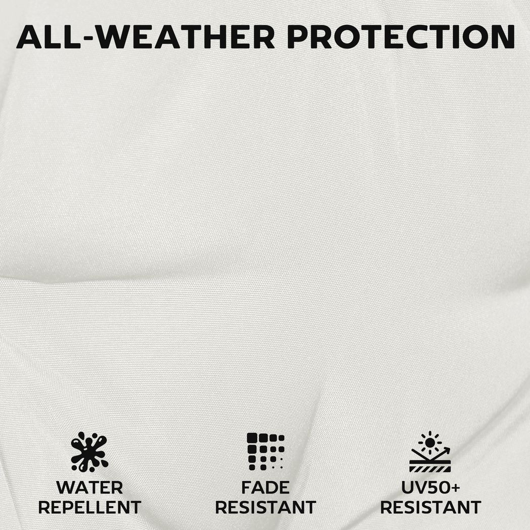 Outsunny Set of 6 Outdoor Seat Cushions with Machine Washable Cover
