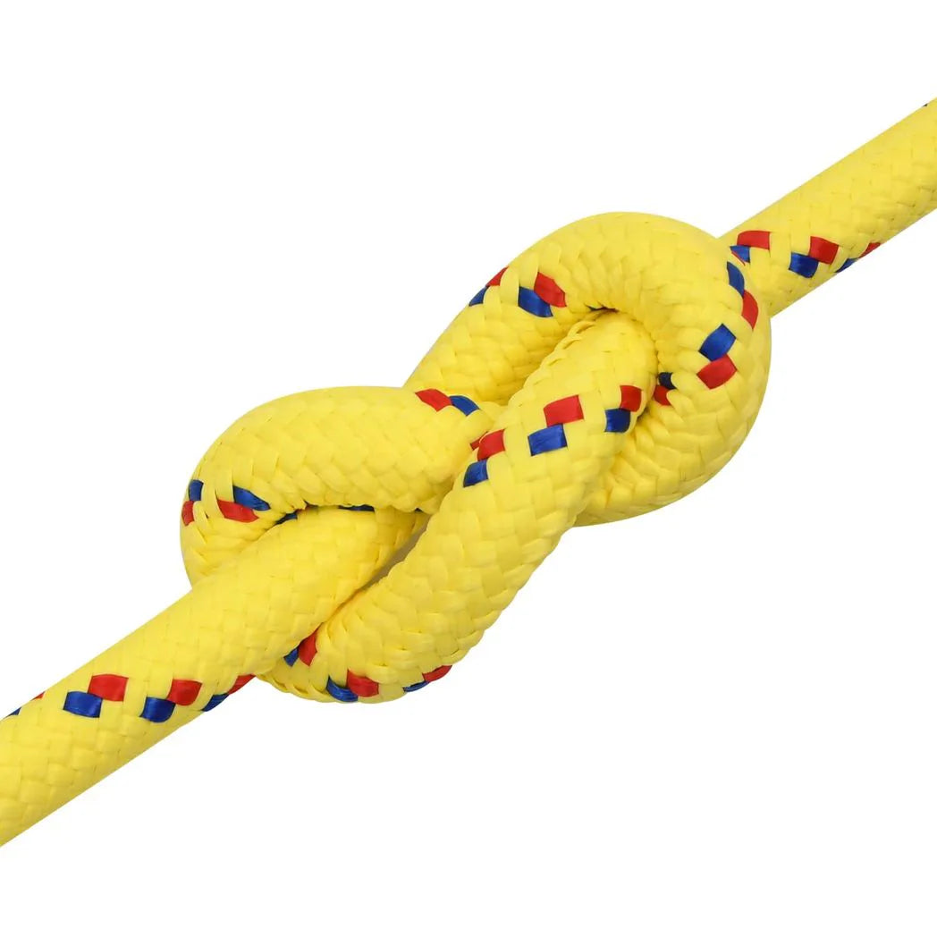 vidaXL Multipurpose Utility Rope 20 mm 25 m Yellow PP 2400 kg Max Load
