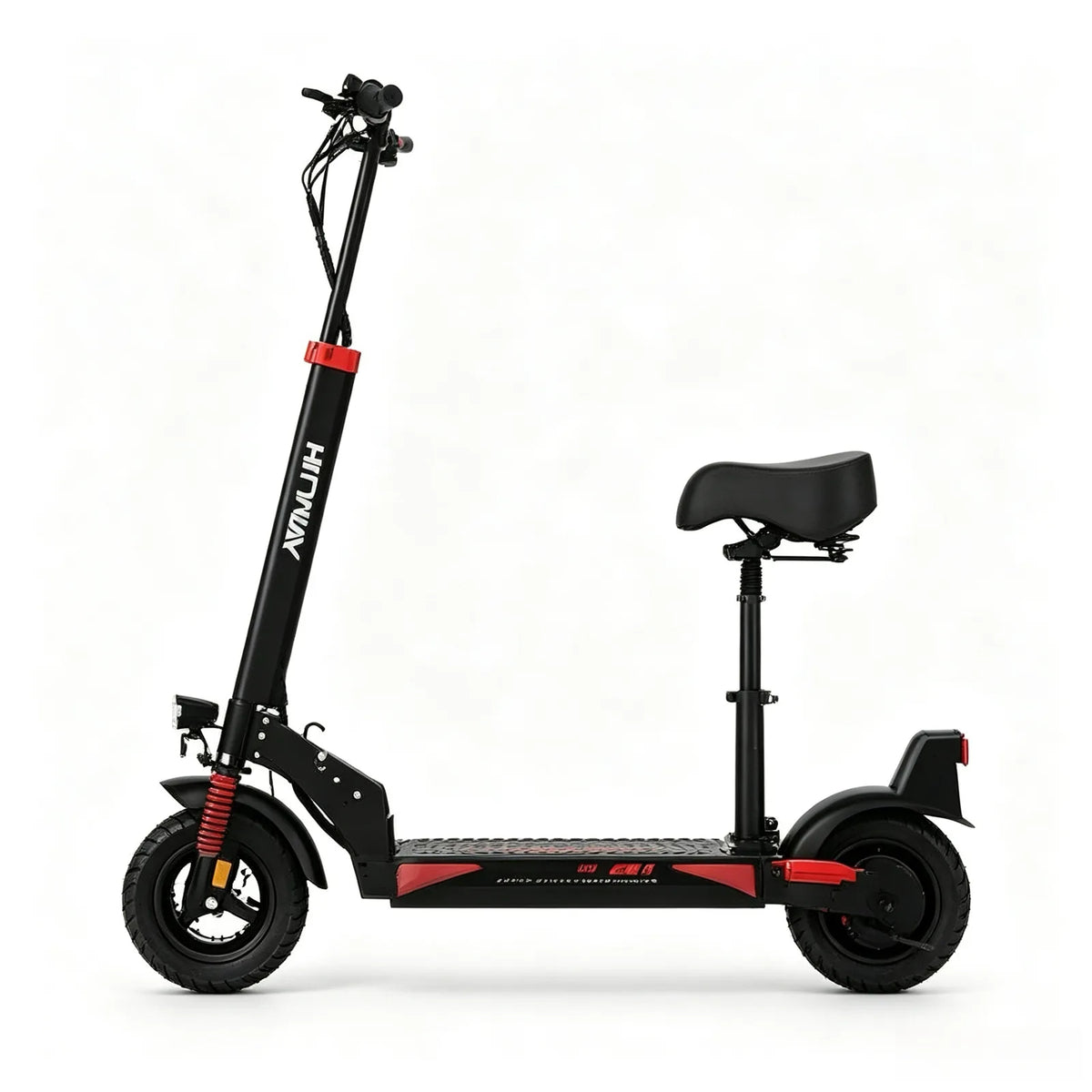 H9 Electric Scooter with Seat, 500W Peak Motor & 48V 15.6Ah Battery – Foldable Adult Commuter E-Scooter