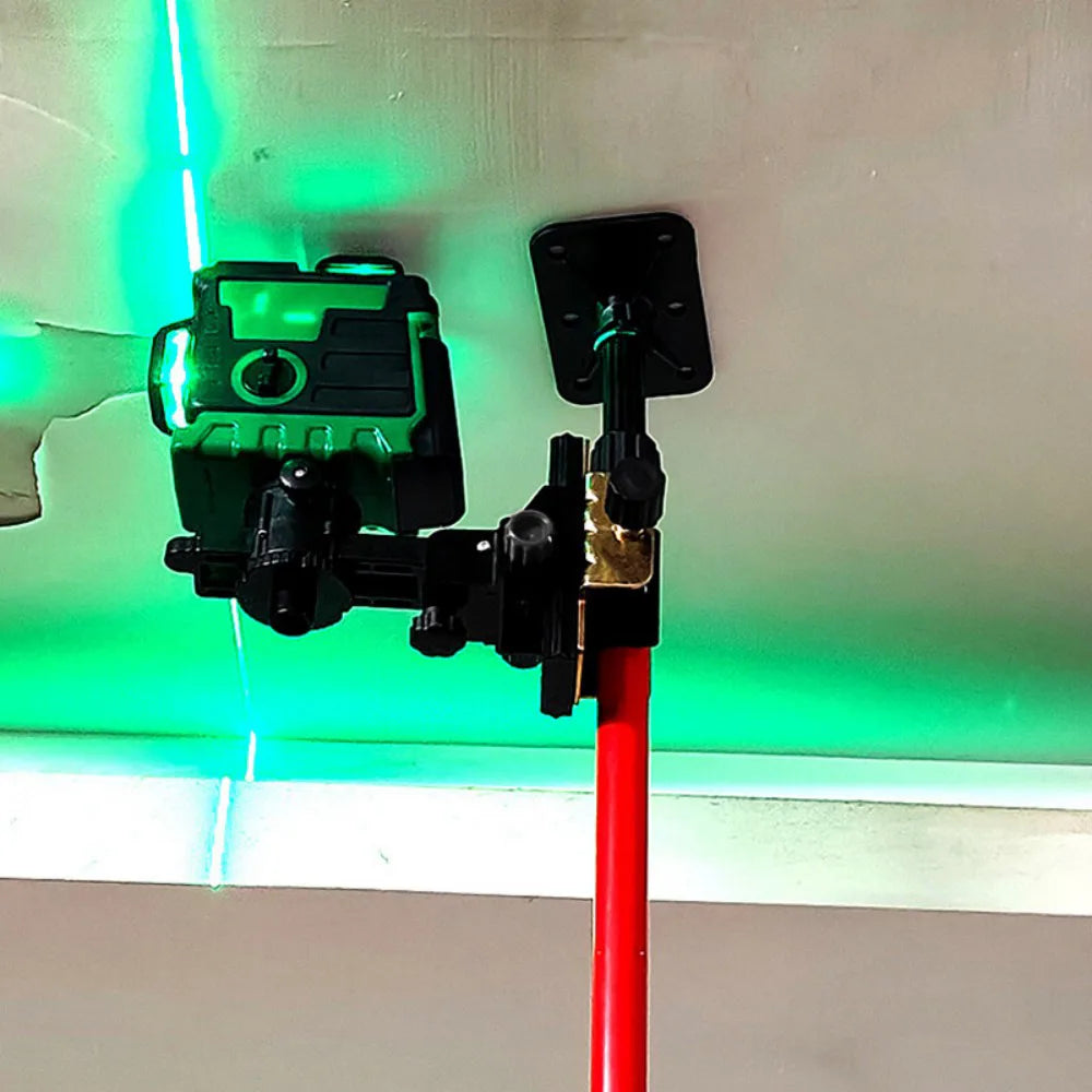 2.8m Telescopic Laser Level Pole with Mounting Bracket and Storage Bag – Support for Rotary Lasers
