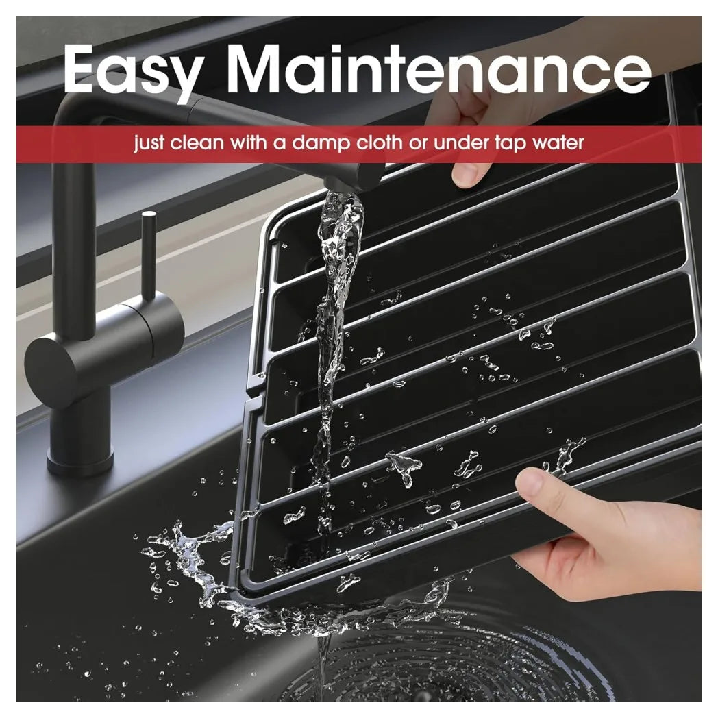 Extendable Cutlery Tray, Large Kitchen Drawer Organiser with 8 Compartments, 30–57 cm Wide
