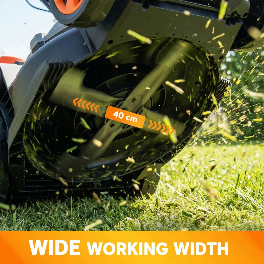 Outsunny 1800W Electric Lawnmower with 40cm Cutting Width, Mulching Function & 50L Grass Bag – 6 Cutting Heights