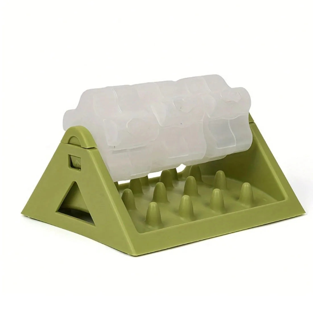 360° Rotating Puzzle Dog Bowl Slow Feeder – Interactive Treat Dispensing Pet Feeding Toy, Green