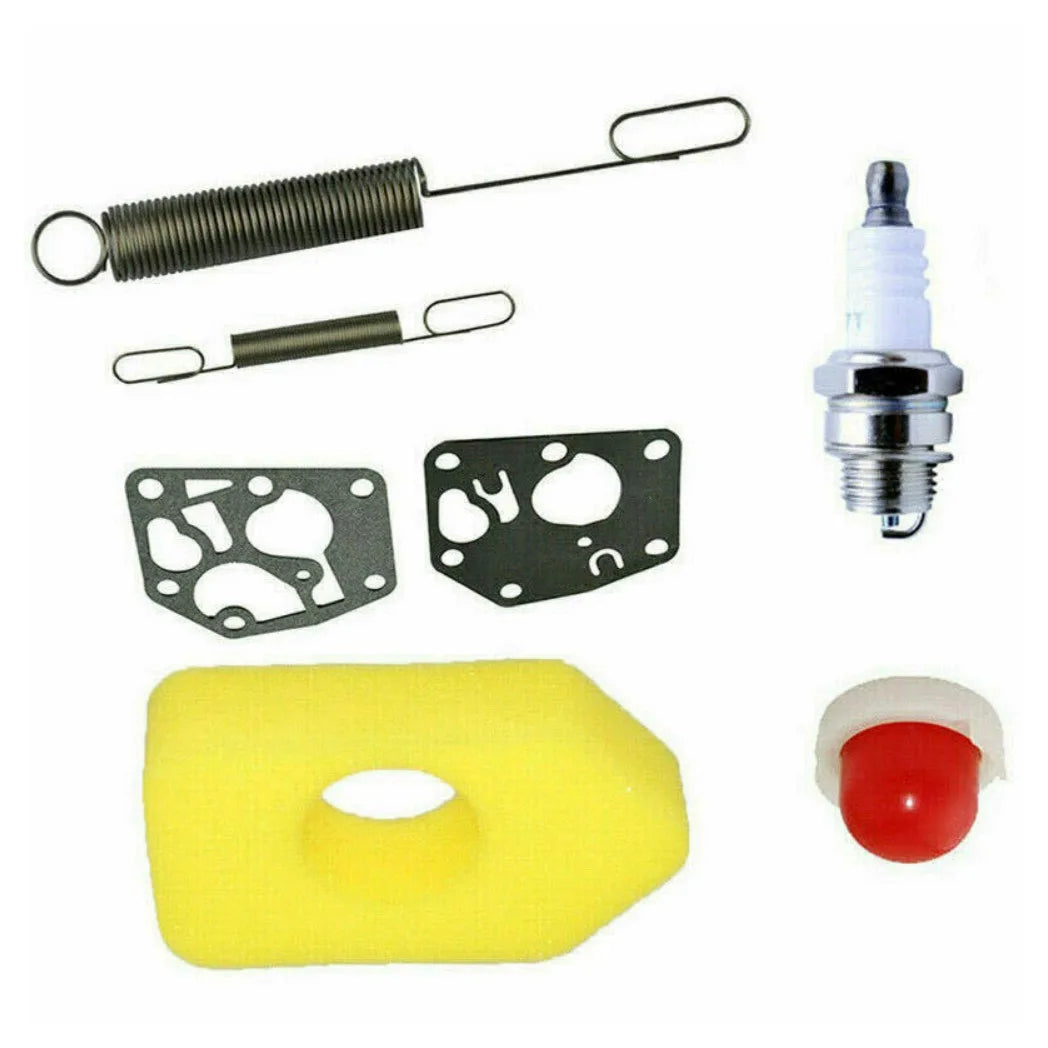 7-Piece Lawn Mower Service Kit for Briggs & Stratton Classic & Sprint Engines – Spring, Pump, Filter, Plugs