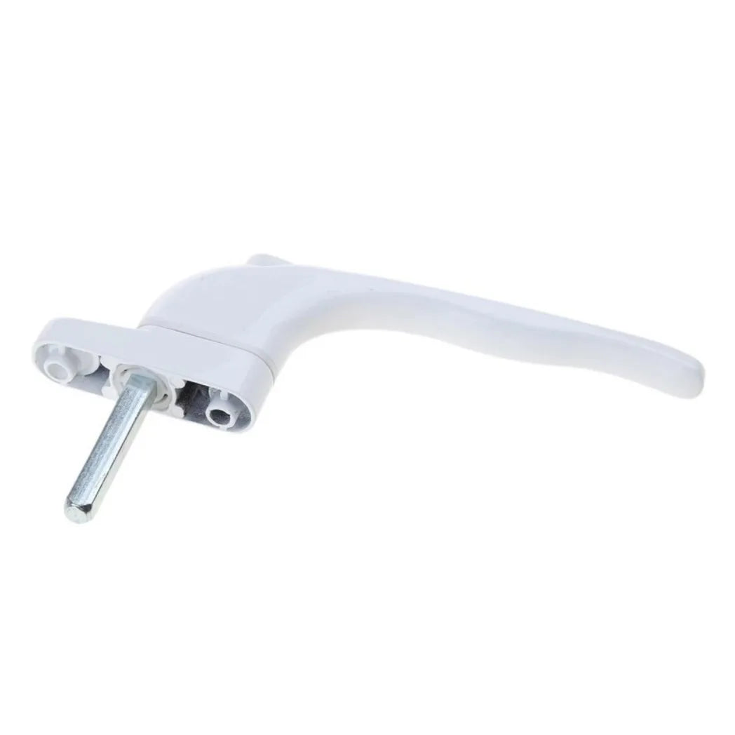 2 x Quartus Universal Espag Window Handles with Inline Locking and Child Safety Button – uPVC, White