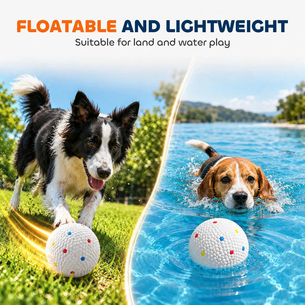 PawHut 6 Pack ETPU Dog Balls, 58mm – Bite-Resistant Floating Fetch and Chew Toys for Small and Medium Dogs