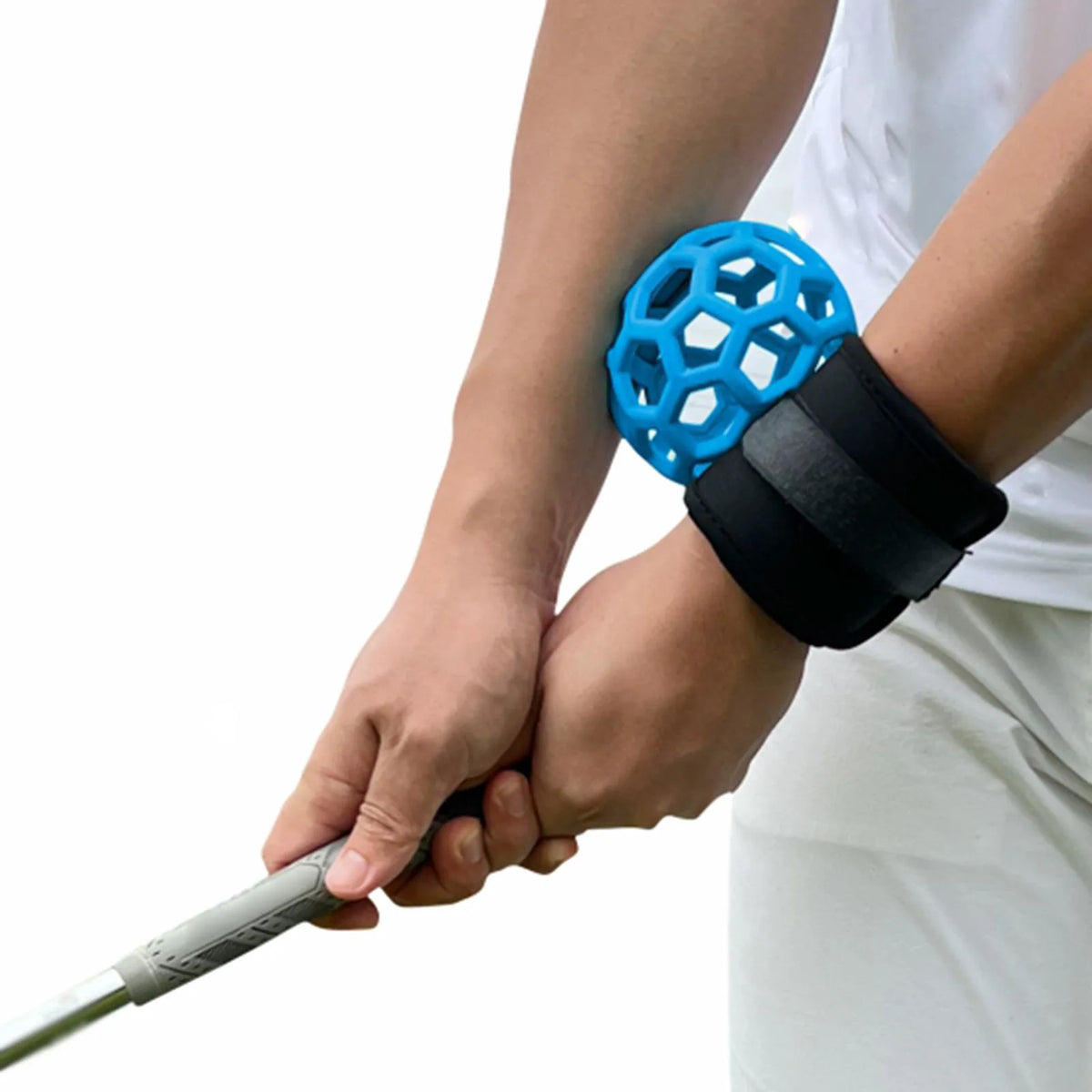 Golf Swing Trainer Wrist Band with Adjustable Fit – Swing Alignment Practice Aid for Beginners & Coaches