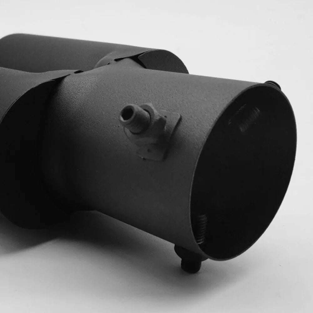 Dual Outlet Stainless Steel Exhaust Tip – Double Wall Straight Cut Tail Muffler Tip for 1.5–2.4 Inch Pipes