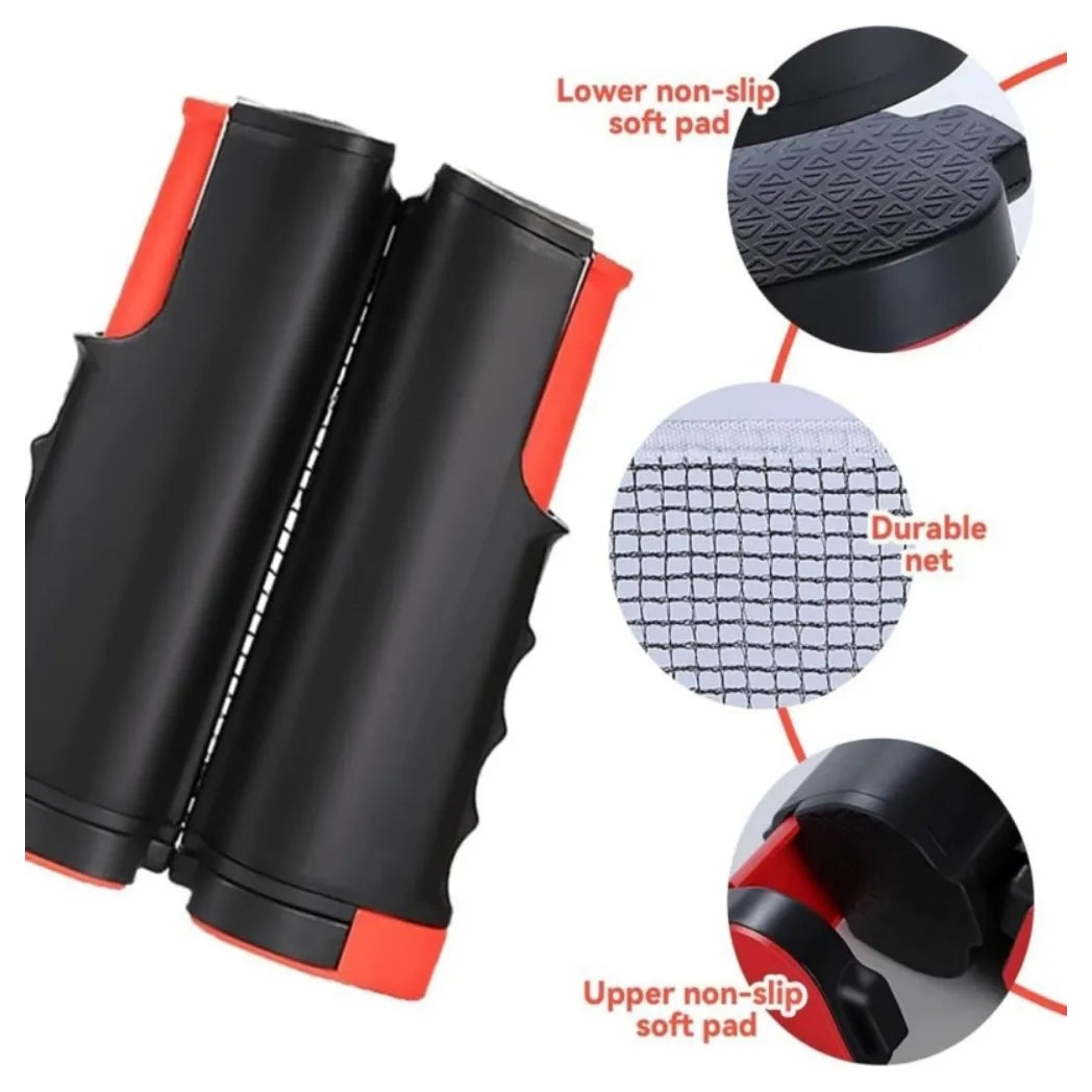 Portable Table Tennis Set with Retractable Net, 2 Bats & 3 Balls – Play Ping Pong on Any Table
