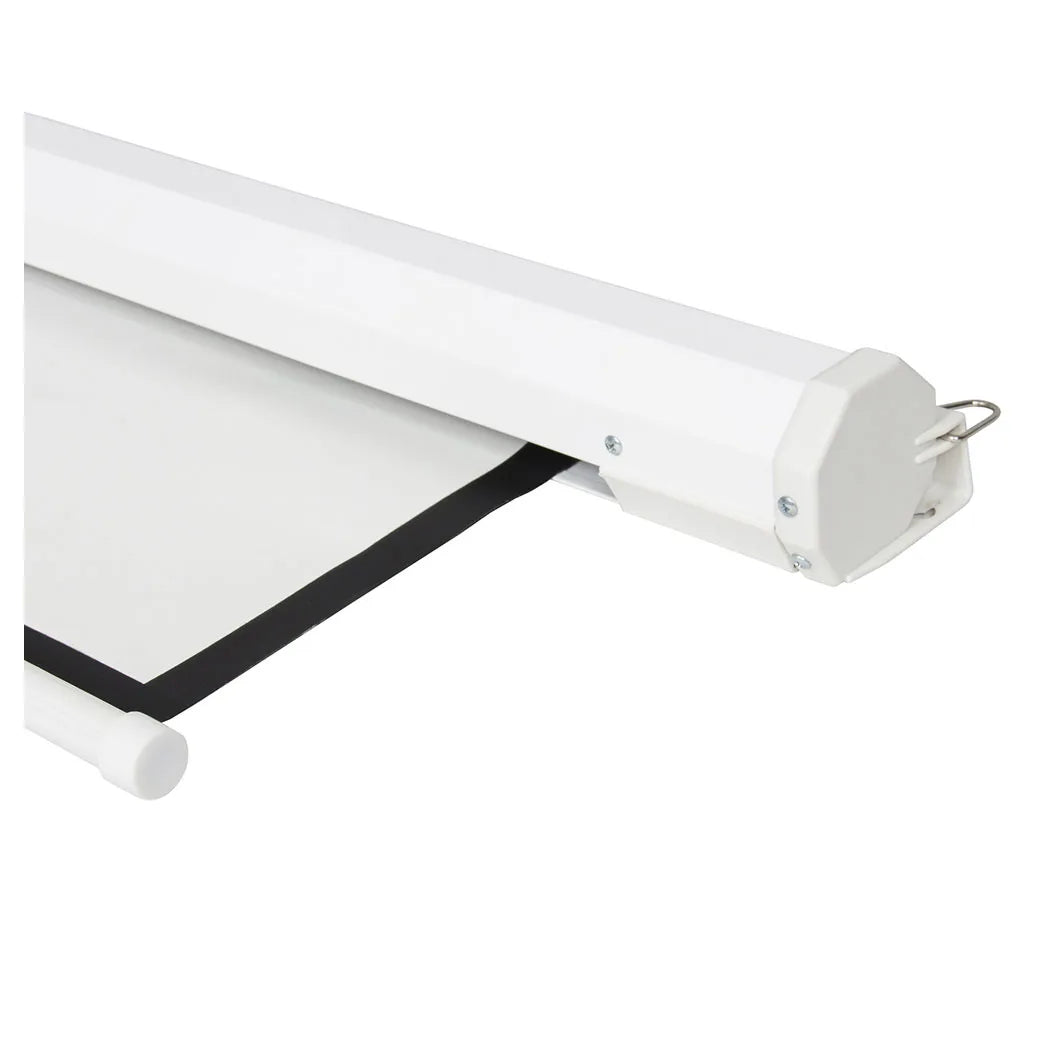 100 Inch Motorized Projector Screen with Remote Control, 16:9 Matte White – Wall & Ceiling Mount, UK 220V