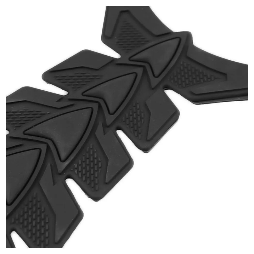 Universal Motorcycle Fuel Tank Protector Pad with Self-Adhesive Backing – Scratch Protection, Black
