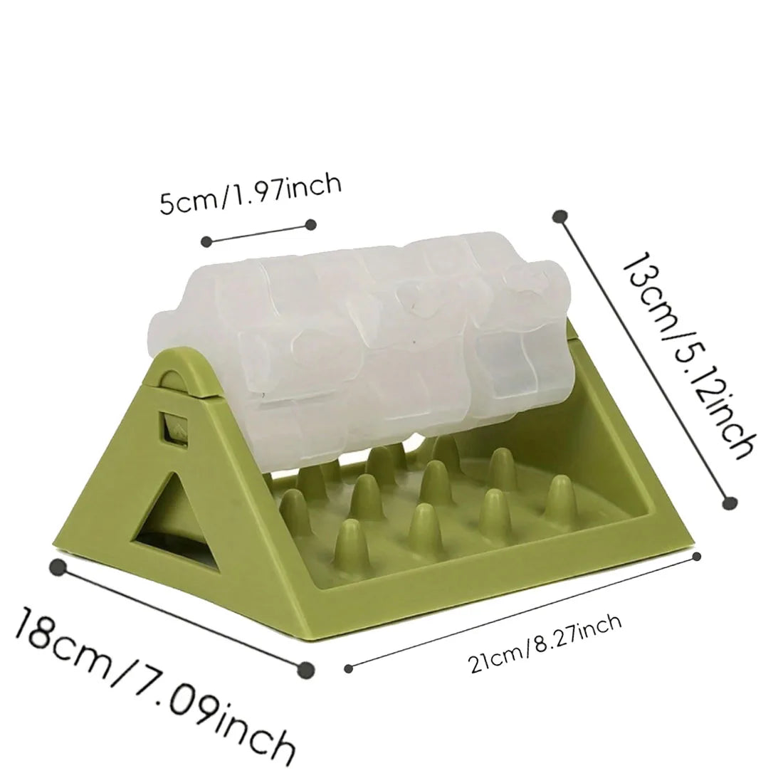 360° Rotating Puzzle Dog Bowl Slow Feeder – Interactive Treat Dispensing Pet Feeding Toy, Green