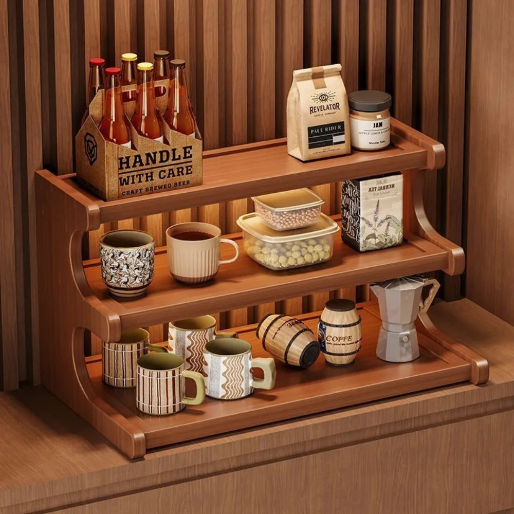 3-Tier Tabletop Cup Storage Rack – Desktop Mug Holder & Display Shelf for Kitchen, Office & Dorm