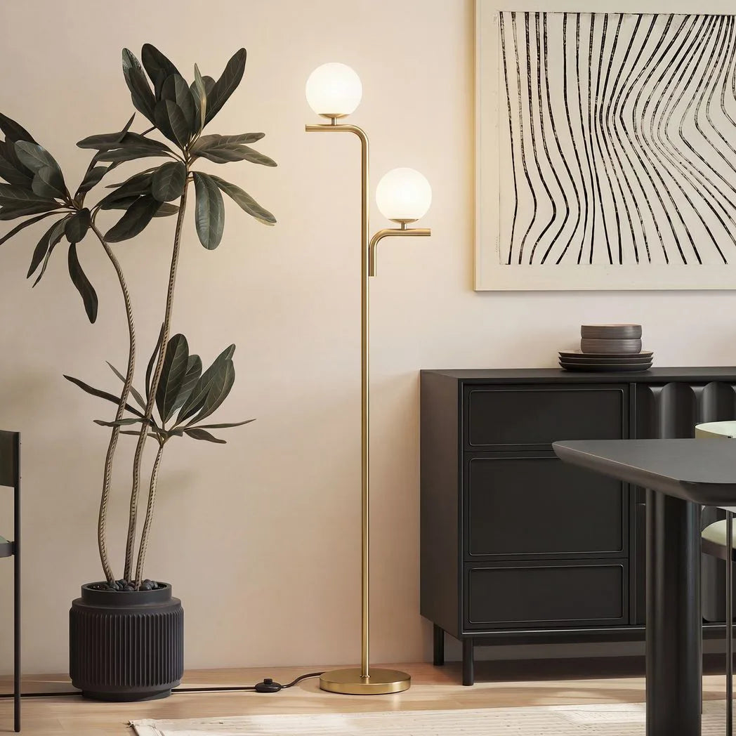 HOMCOM LED Floor Lamp, Modern Standing Lamp with 3 Colour Temperatures