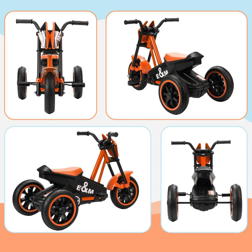 AIYAPLAY Kids Tricycle Baby Trike with Steel Frame – 3 Wheel Toddler Balance Bike for Indoor & Outdoor, Orange