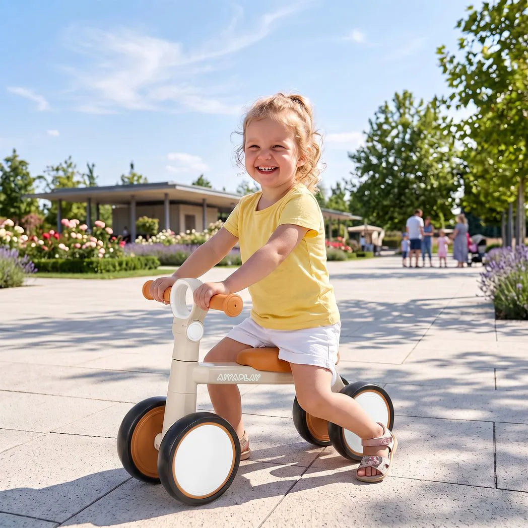 AIYAPLAY Foldable Baby Balance Bike, No Pedals, Adjustable Seat – Lightweight Toddler Bike for 1–2 Years