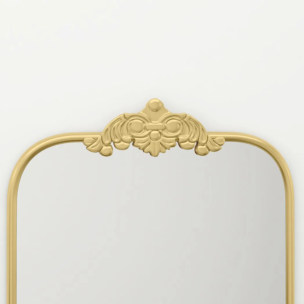 HOMCOM Wall Mirror, Decorative Baroque Mirror with Metal Frame, for Bedroom and Living Room, 60 x 87 cm