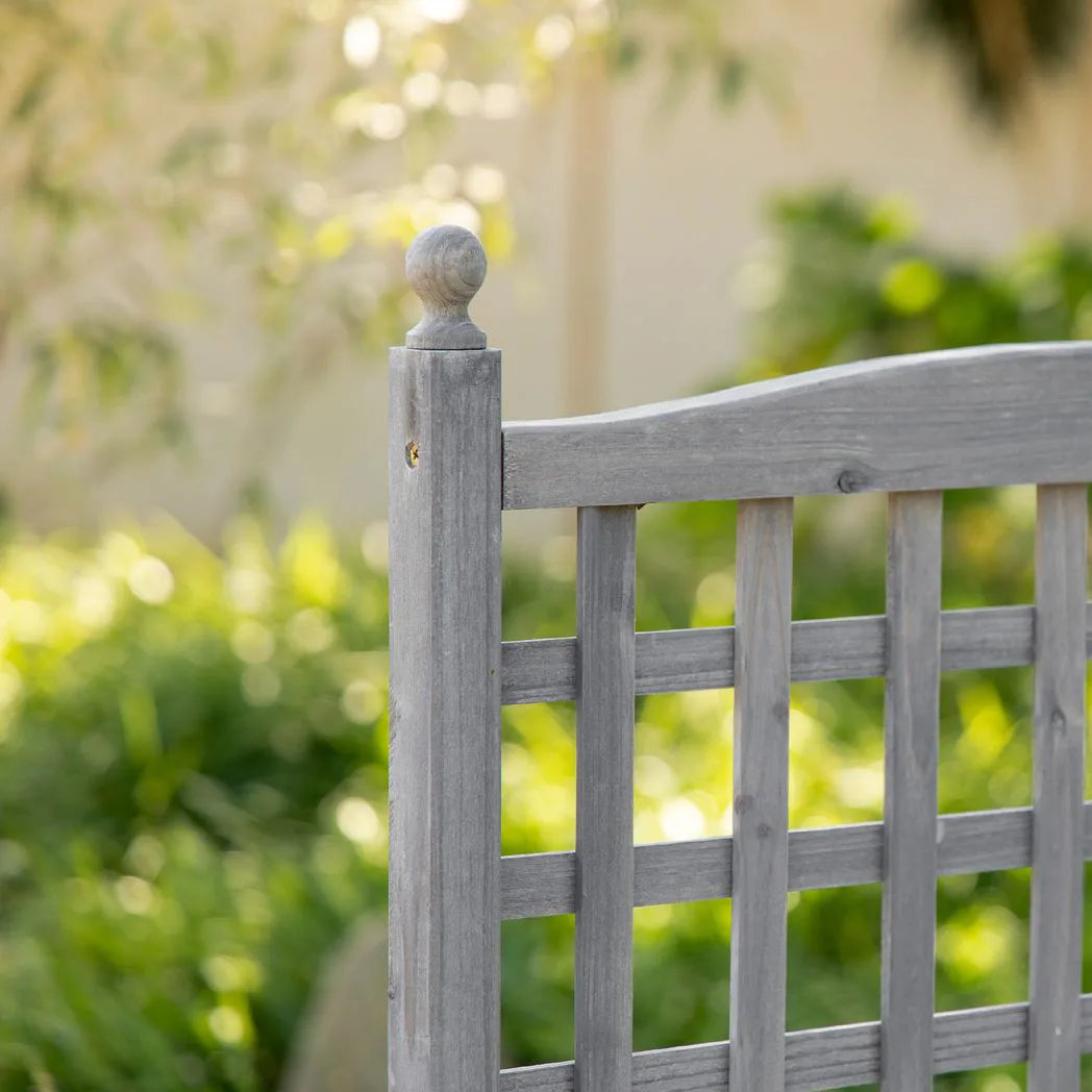 Outsunny Wooden Raised Planter with Trellis