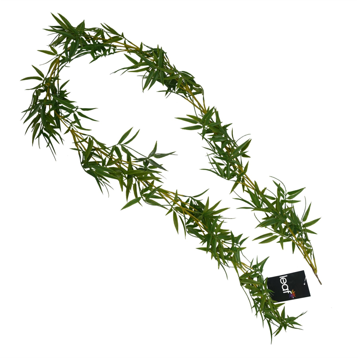 Leaf 180cm Artificial Bamboo Hanging Garland with Wired Stems – Realistic Foliage for Doorways and Ceilings