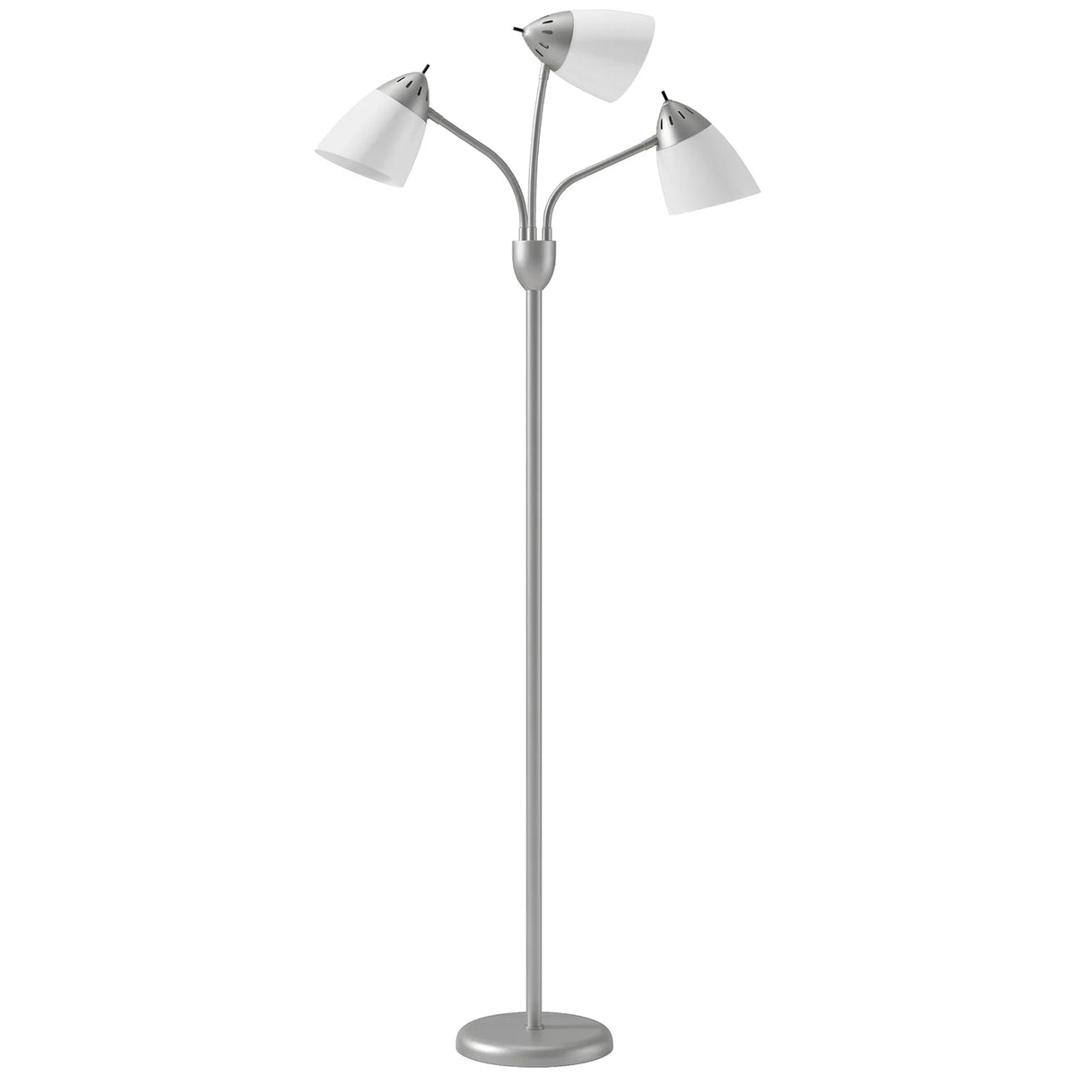 HOMCOM Arc Tree Floor Lamp with 3 Rotating Lights, 3 Colour Temps