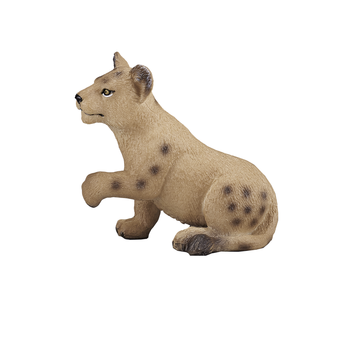 Mojo Lion Cub Playing Figurine – Realistic Big Cat Toy