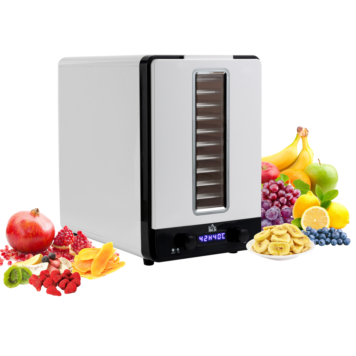 11-tier 550W food dehydrator white