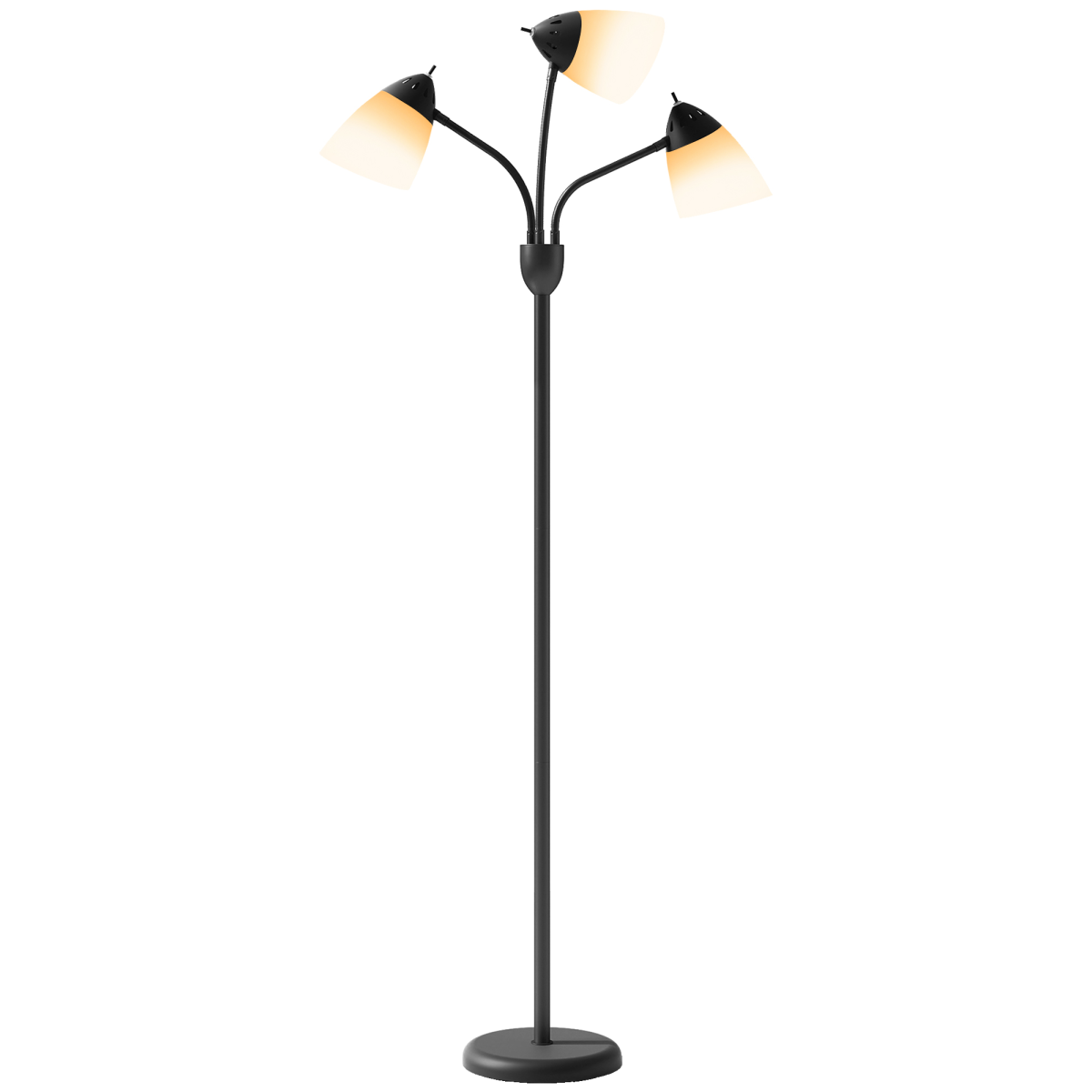 HOMCOM Arc Tree Floor Lamp, 3 Colour Temps – Black