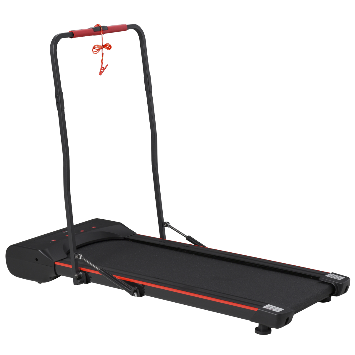HOMCOM Folding Walking Machine with LED Display & Remote Control, 1–6km/h – Home Jogging Treadmill