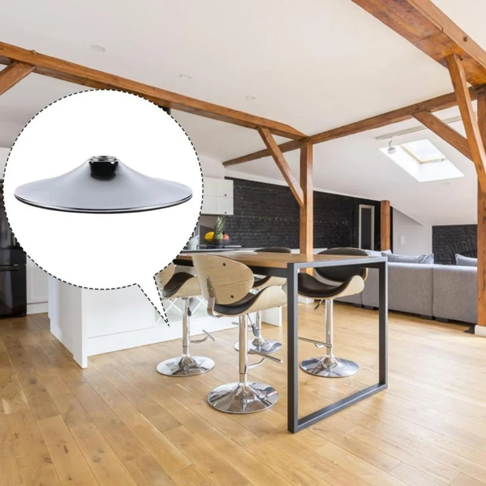 Replacement Aluminium Bar Stool Base, 38.5cm Round Swivel Mount Plate – Pub Stool, Gaming & Barber Chair Spare